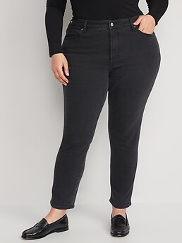 High-Waisted O.G. Straight Built-In Warm Ankle Jeans for Women