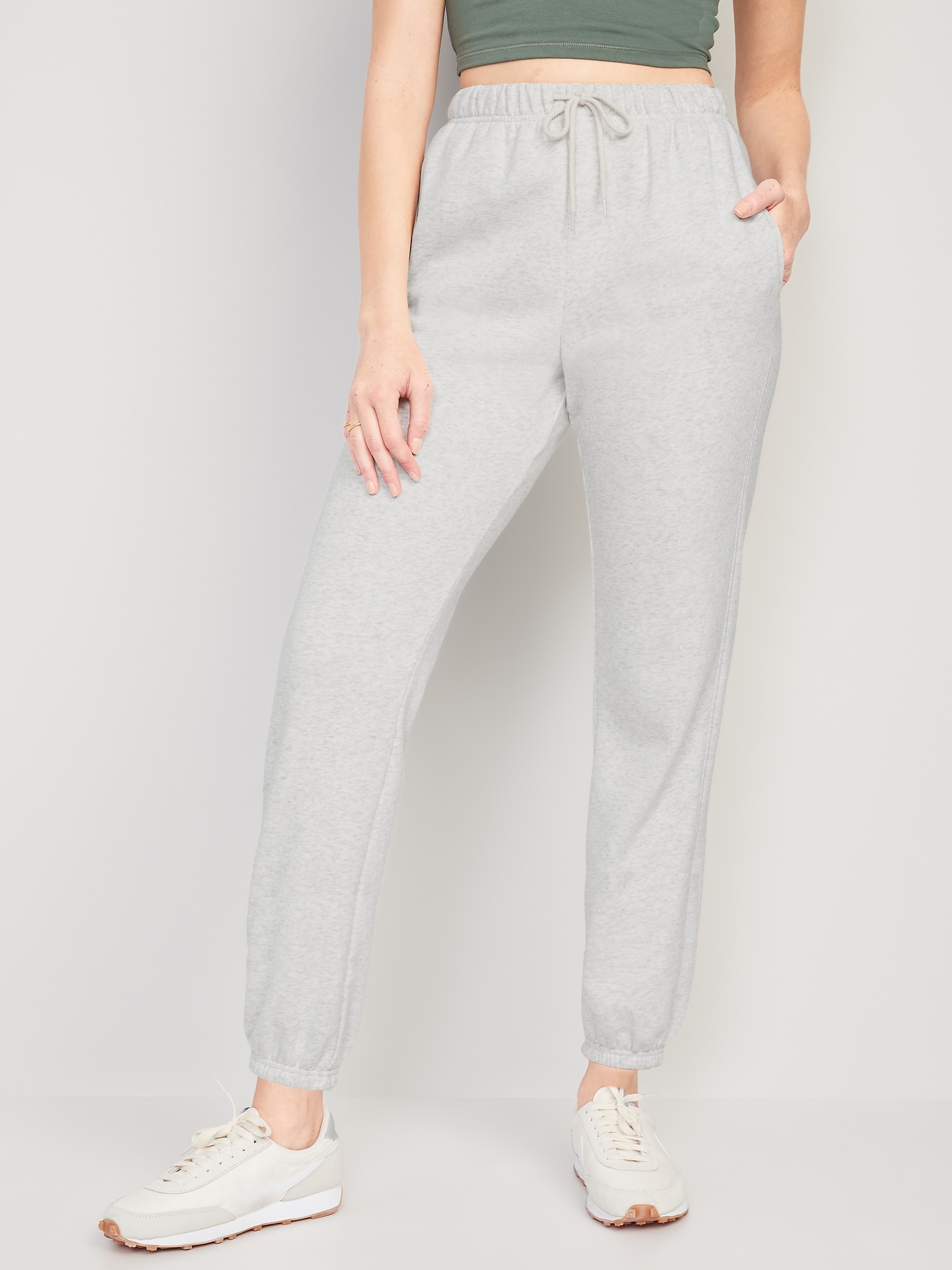 Extra High-Waisted Straight Ankle Sweatpants for Women