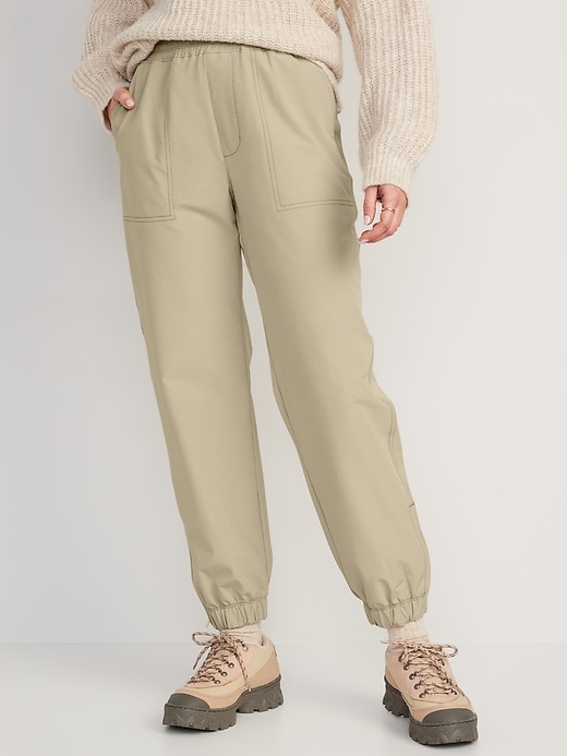 Image number 1 showing, High-Waisted All-Seasons StretchTech Water-Repellent Jogger Pants