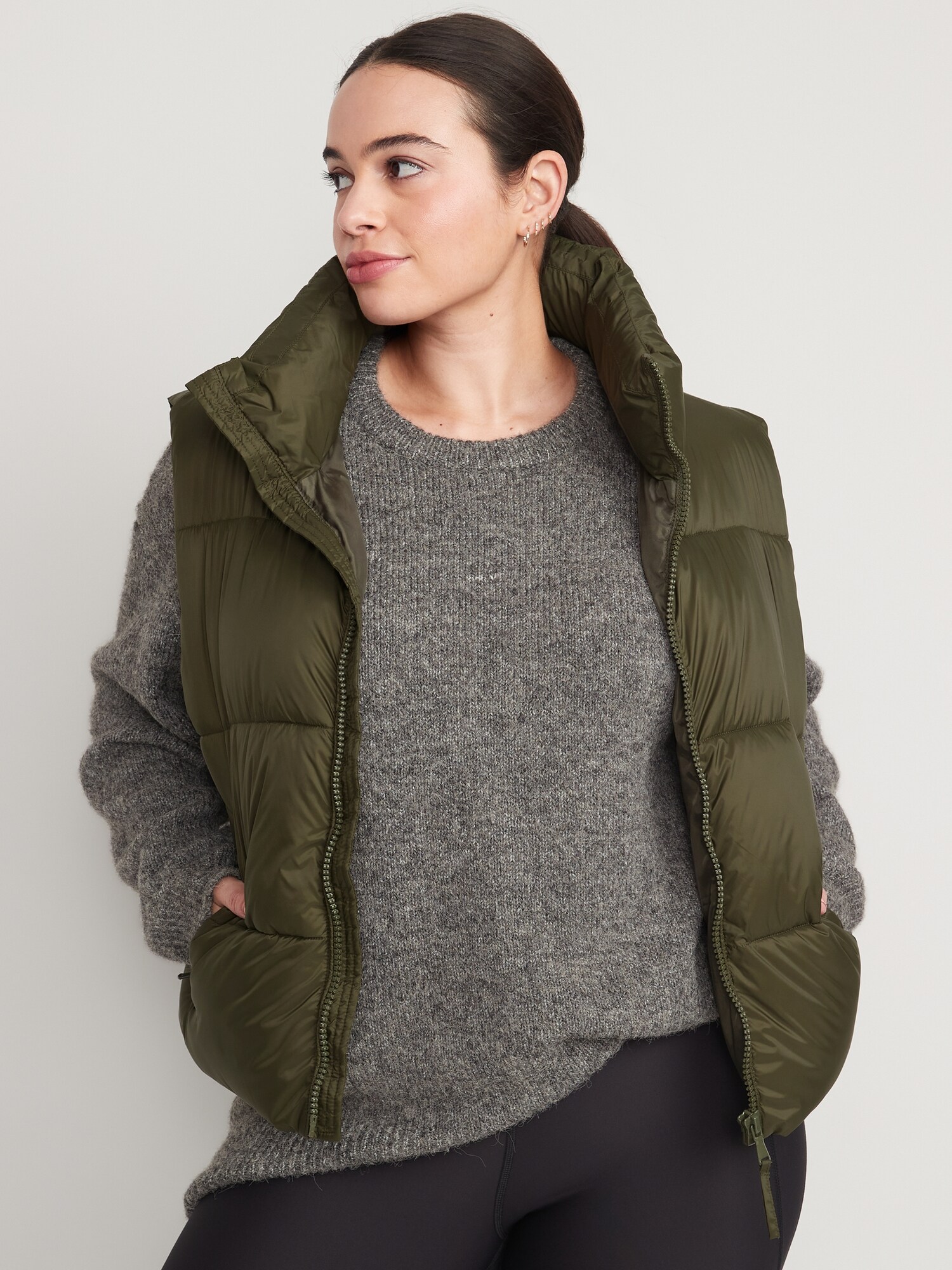 Old navy olive hot sale green vest