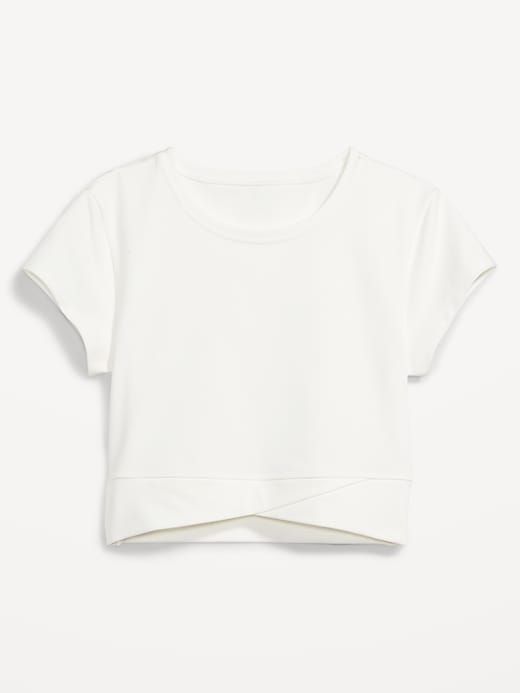Image number 4 showing, PowerChill Cropped Cross-Front T-Shirt