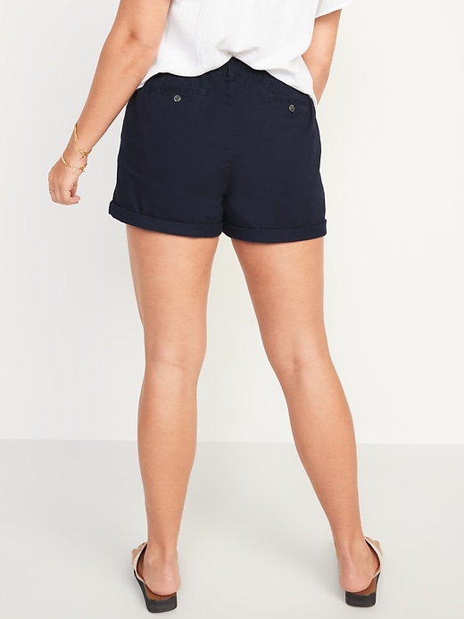 Image number 6 showing, High-Waisted OGC Pull-On Chino Shorts -- 3.5-inch inseam