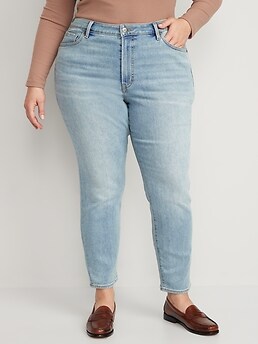 High-Waisted O.G. Straight Built-In Warm Ankle Jeans for Women