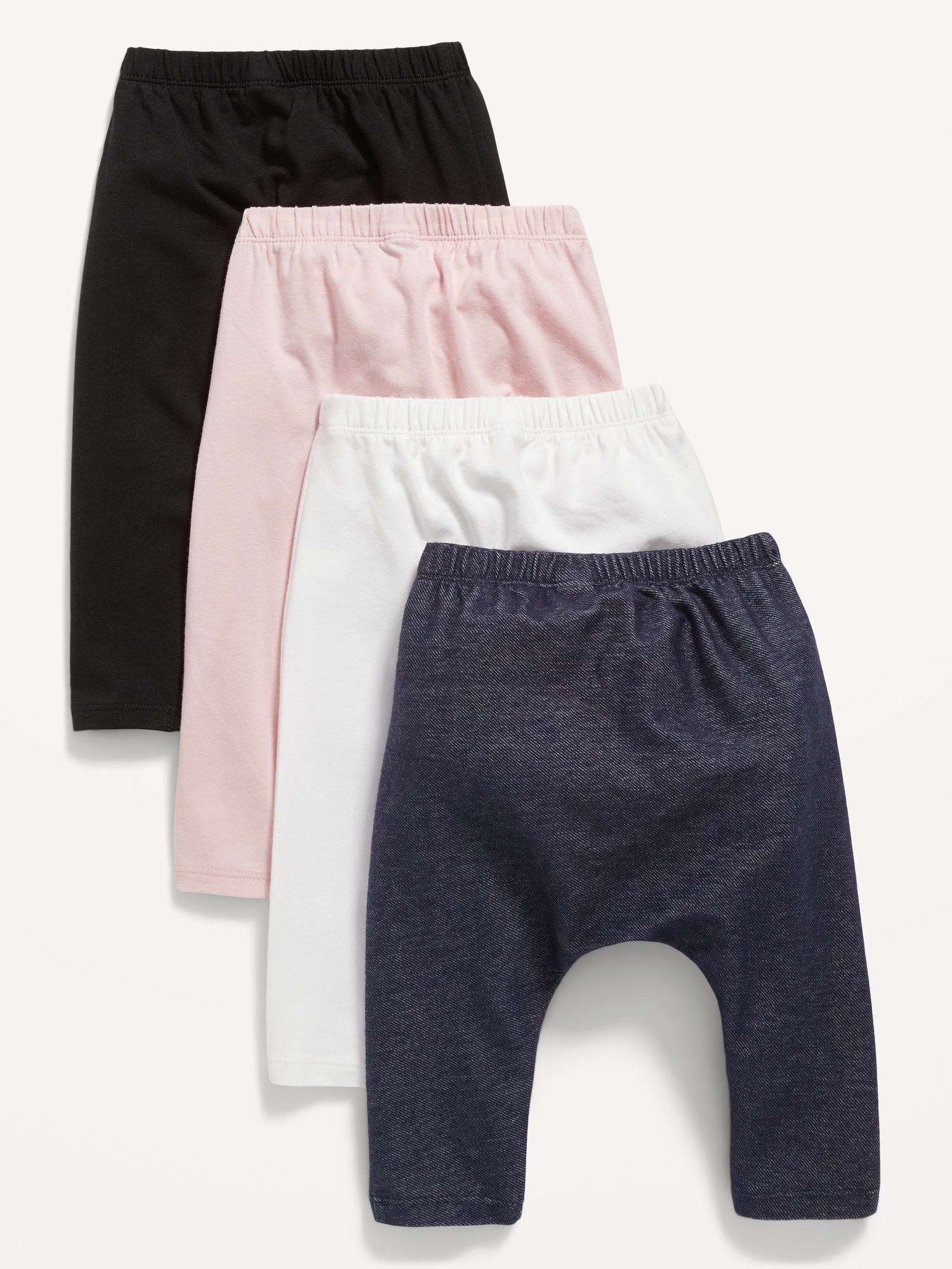 4-Pack Solid U-Shaped Pants for Baby