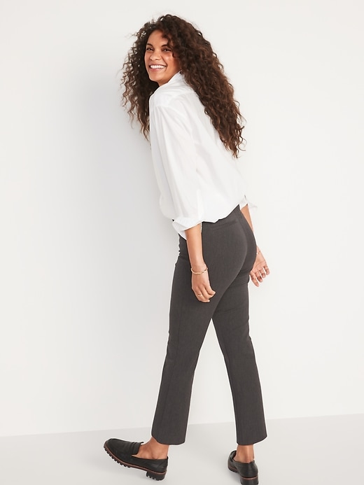 Image number 2 showing, High-Waisted Pixie Straight Ankle Pants for Women