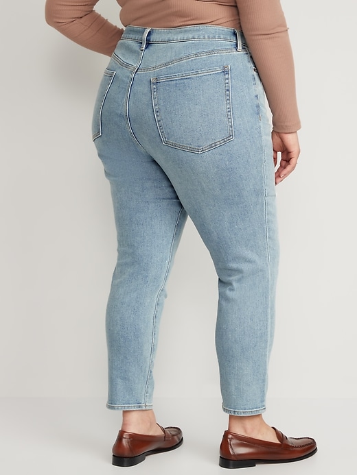 Image number 8 showing, High-Waisted OG Straight Built-In Warm Ankle Jeans for Women