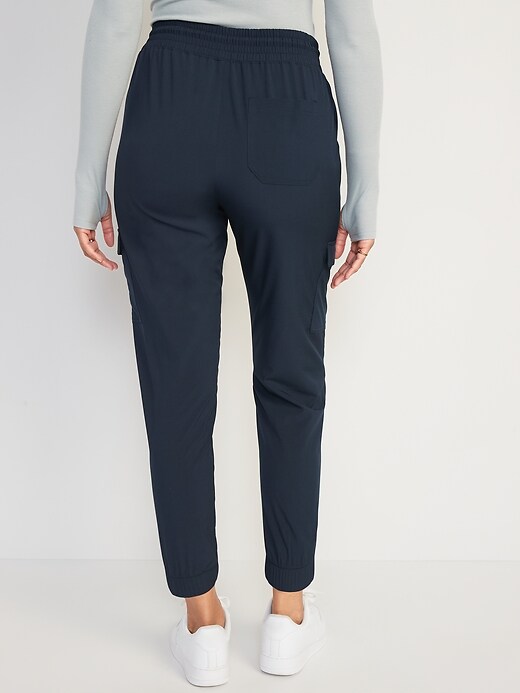 Image number 2 showing, High-Waisted StretchTech Cargo Joggers