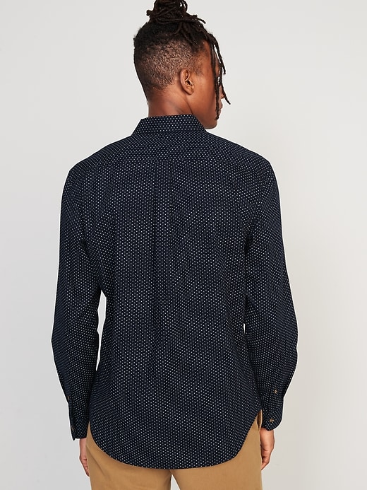 Image number 2 showing, Slim-Fit Built-In Flex Everyday Dot-Print Shirt
