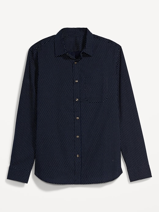 Image number 4 showing, Slim-Fit Built-In Flex Everyday Dot-Print Shirt