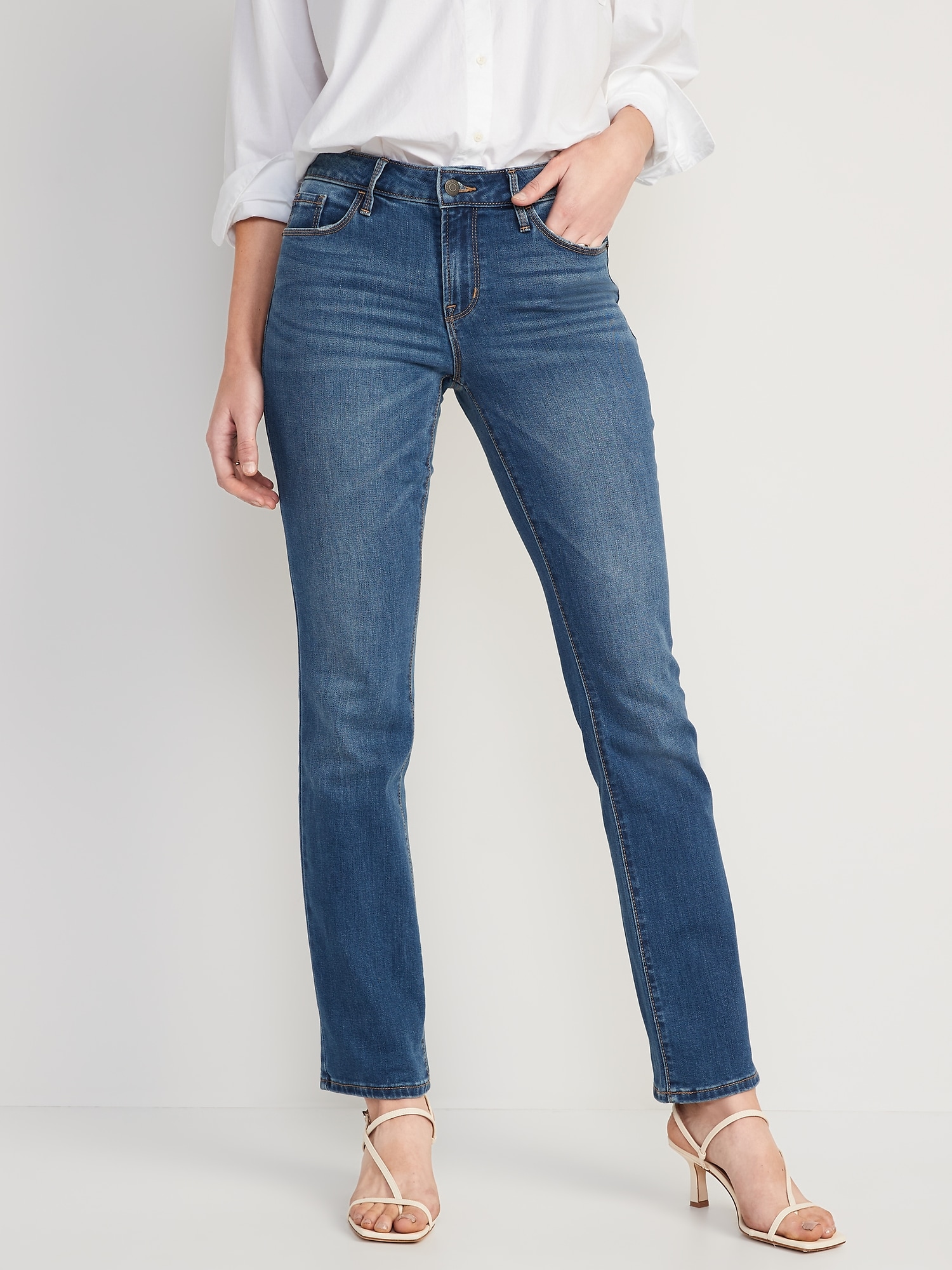Old Navy Mid-Rise Kicker Boot-Cut Jeans - ShopStyle