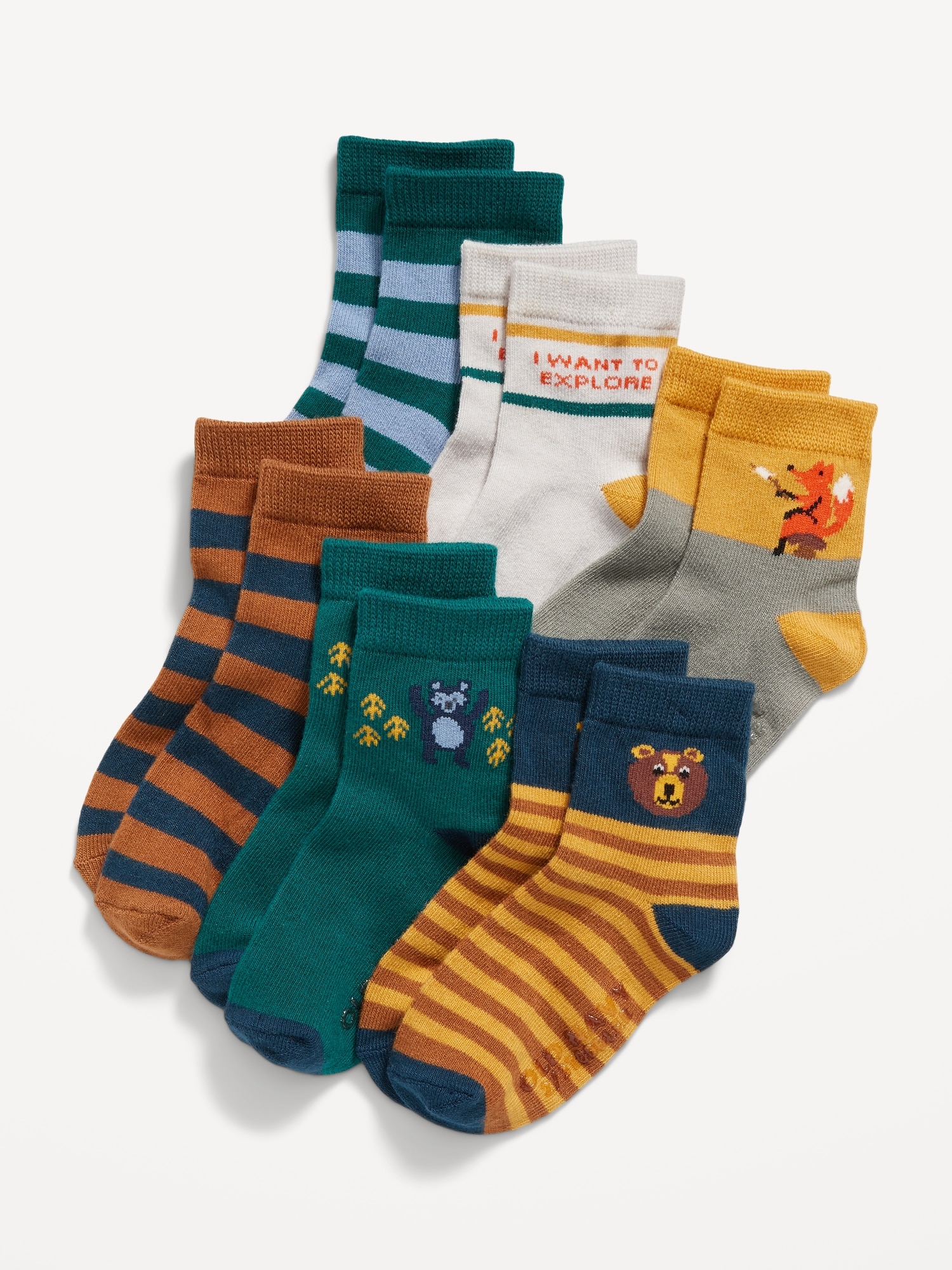Unisex Crew Socks 6Pack for Toddler & Baby Old Navy