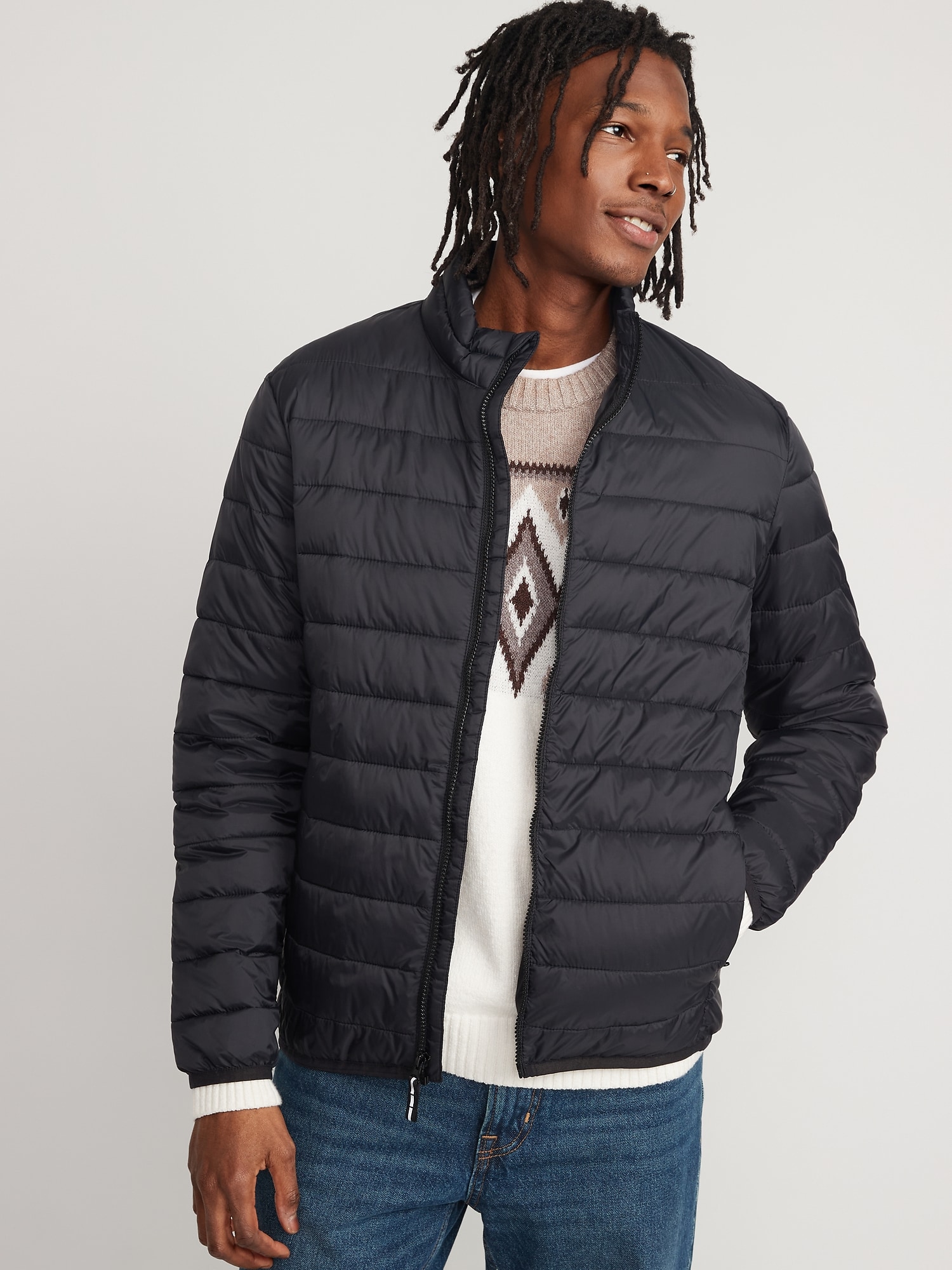 Water Resistant Lightweight Quilted Jacket for Men Old Navy