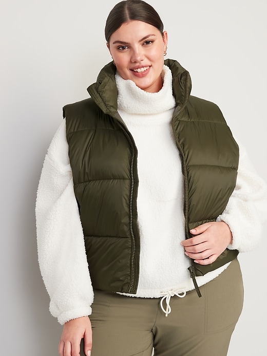 WaterResistant Quilted Puffer Vest for Women Old Navy