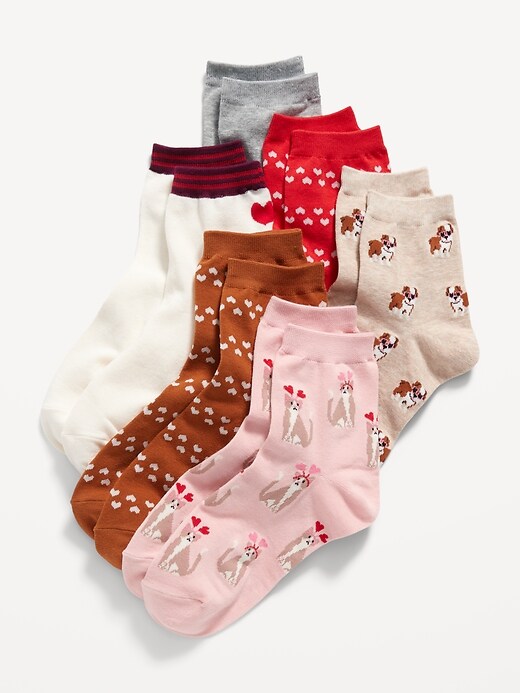 Combo pack of 6 pair Multicolour socks for women girls fency socks belley  used
