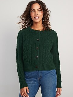 Cozy Cable-Knit Cardigan for Women