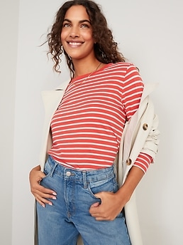 old navy red and white striped shirt