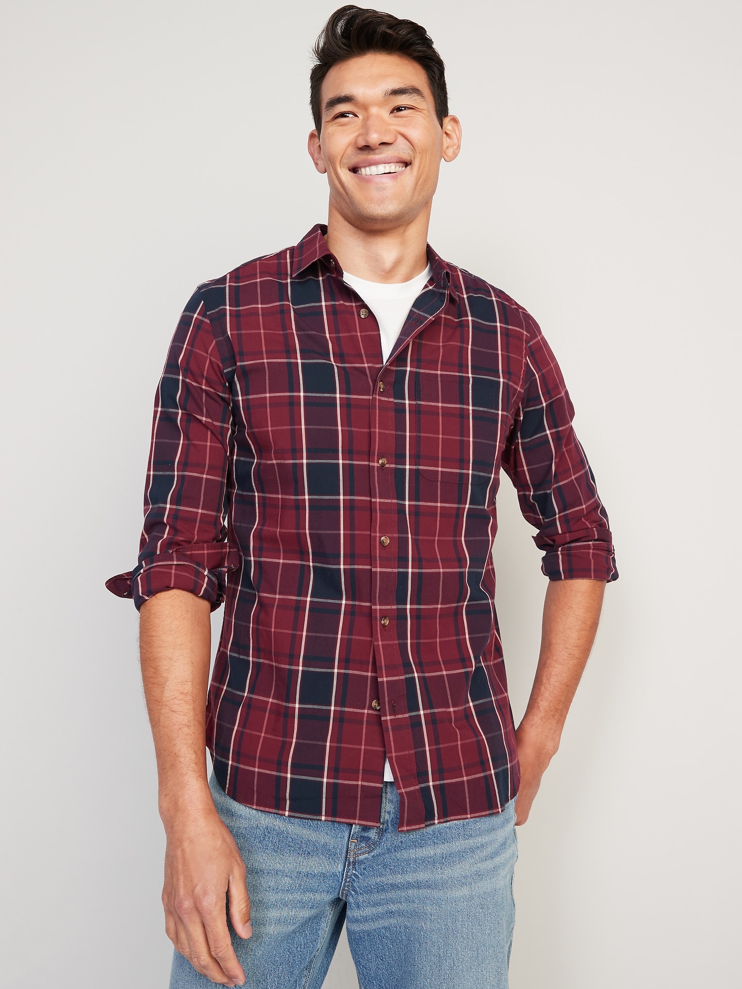 Slim-Fit Built-In Flex Everyday Shirt for Men