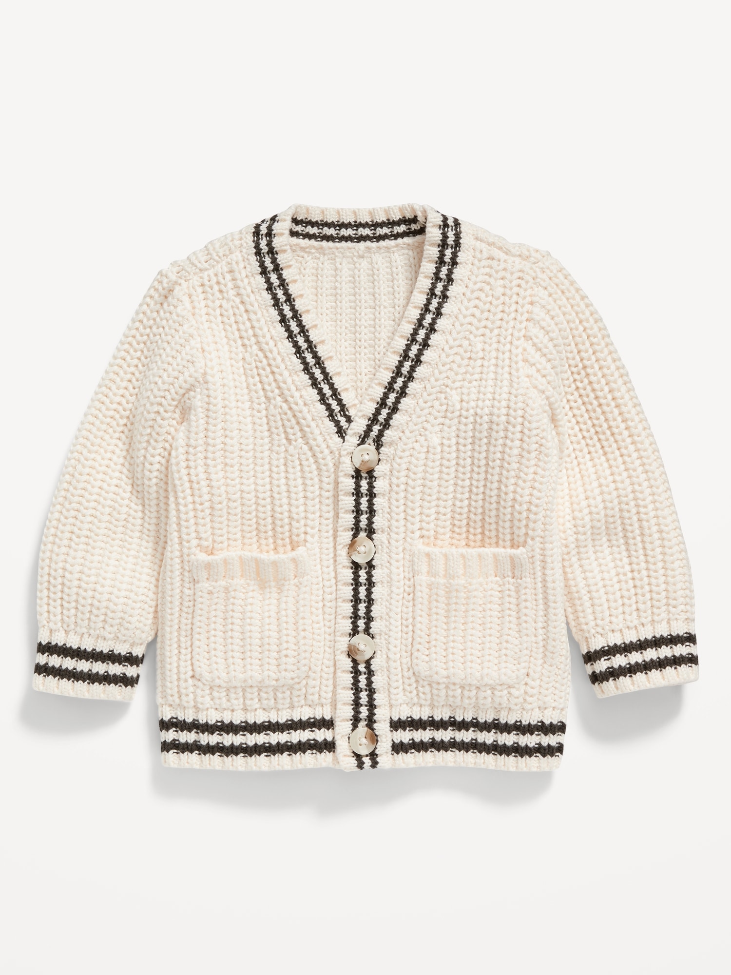 Button front outlet shaker cardigan