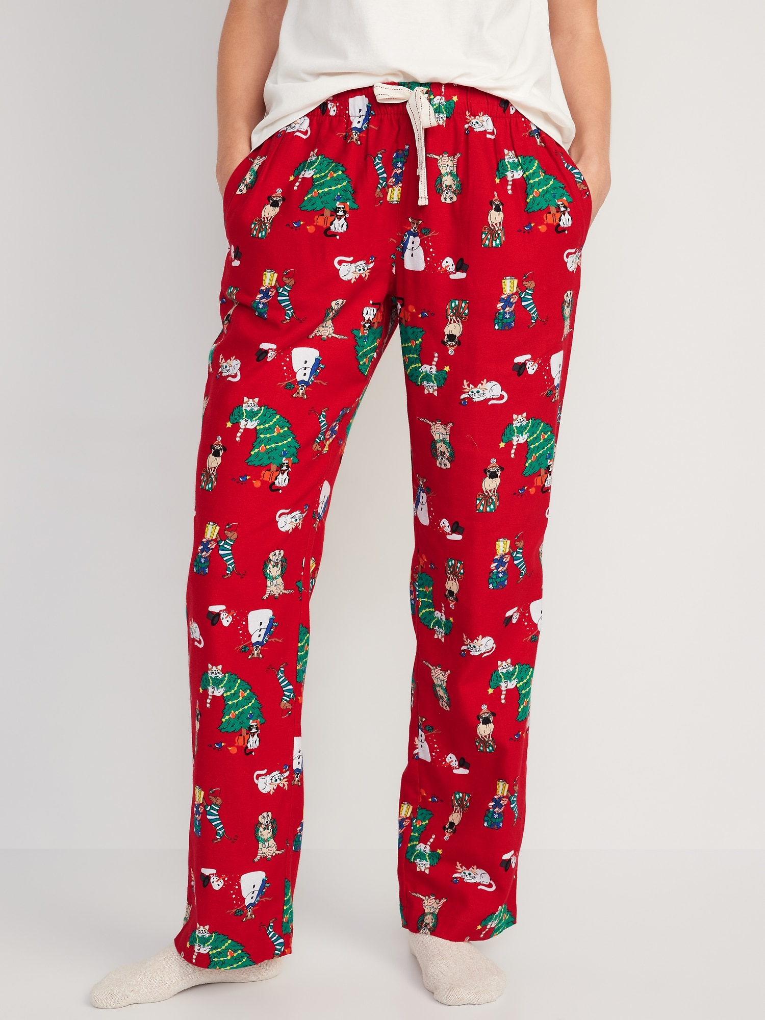 Old Navy, Intimates & Sleepwear, Drawstring Flannel Plaid Pajama Pants  Old Navy Pj Bottoms Size Xs Christmas