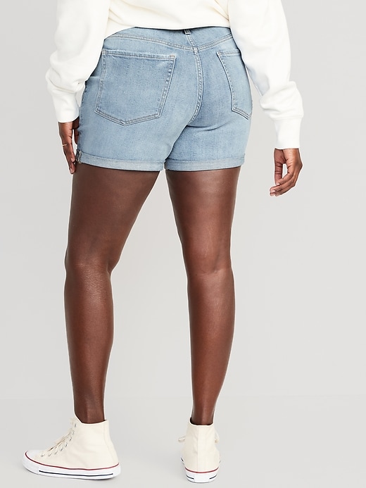 Image number 6 showing, High-Waisted OG Cuffed Jean Shorts for Women -- 5-inch inseam