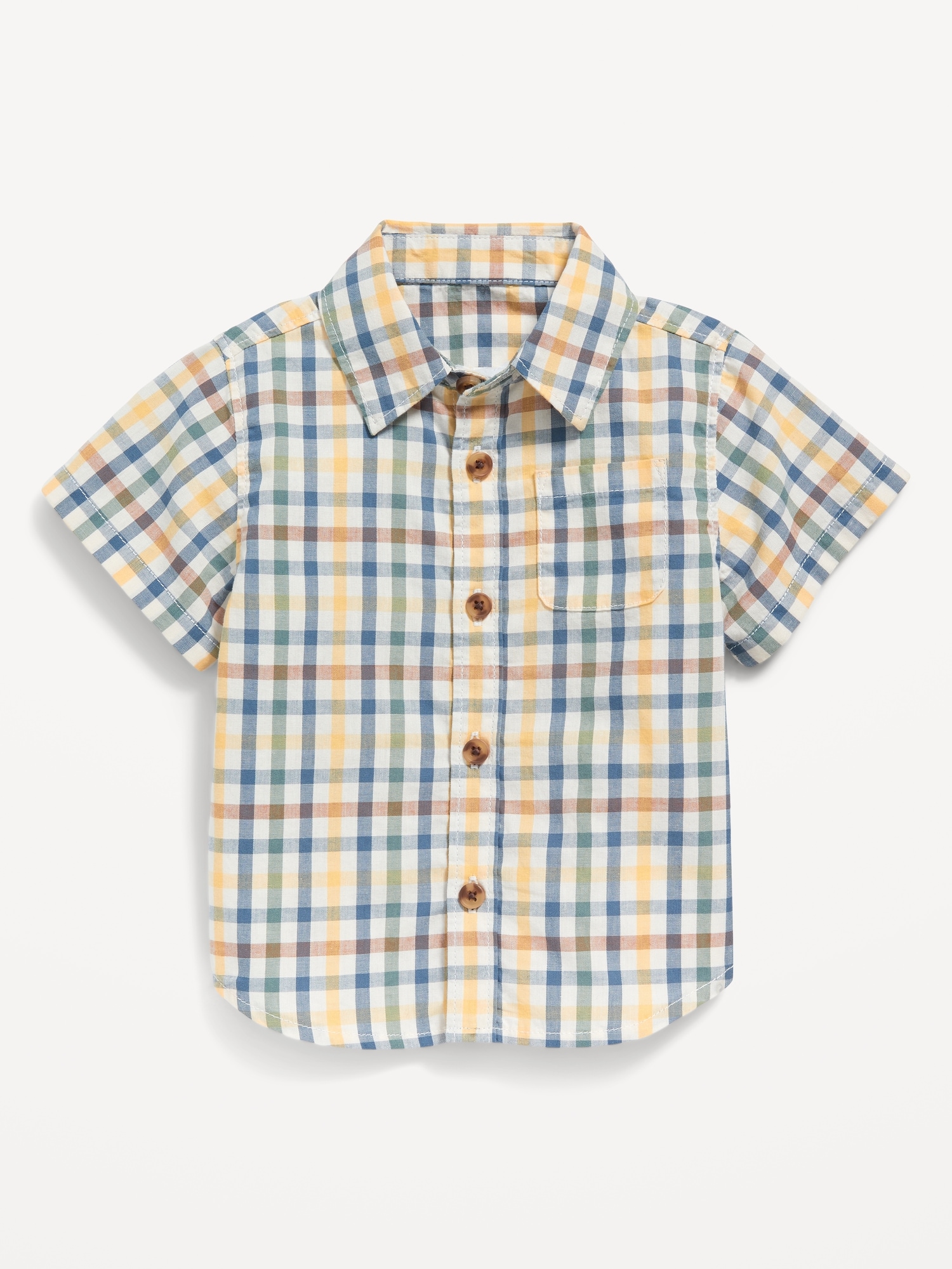 Old Navy Matching Short-Sleeve Printed Poplin Shirt for Baby yellow. 1 Old Navy Matching Short-Sleeve Printed Poplin Shirt for Baby yellow. 1