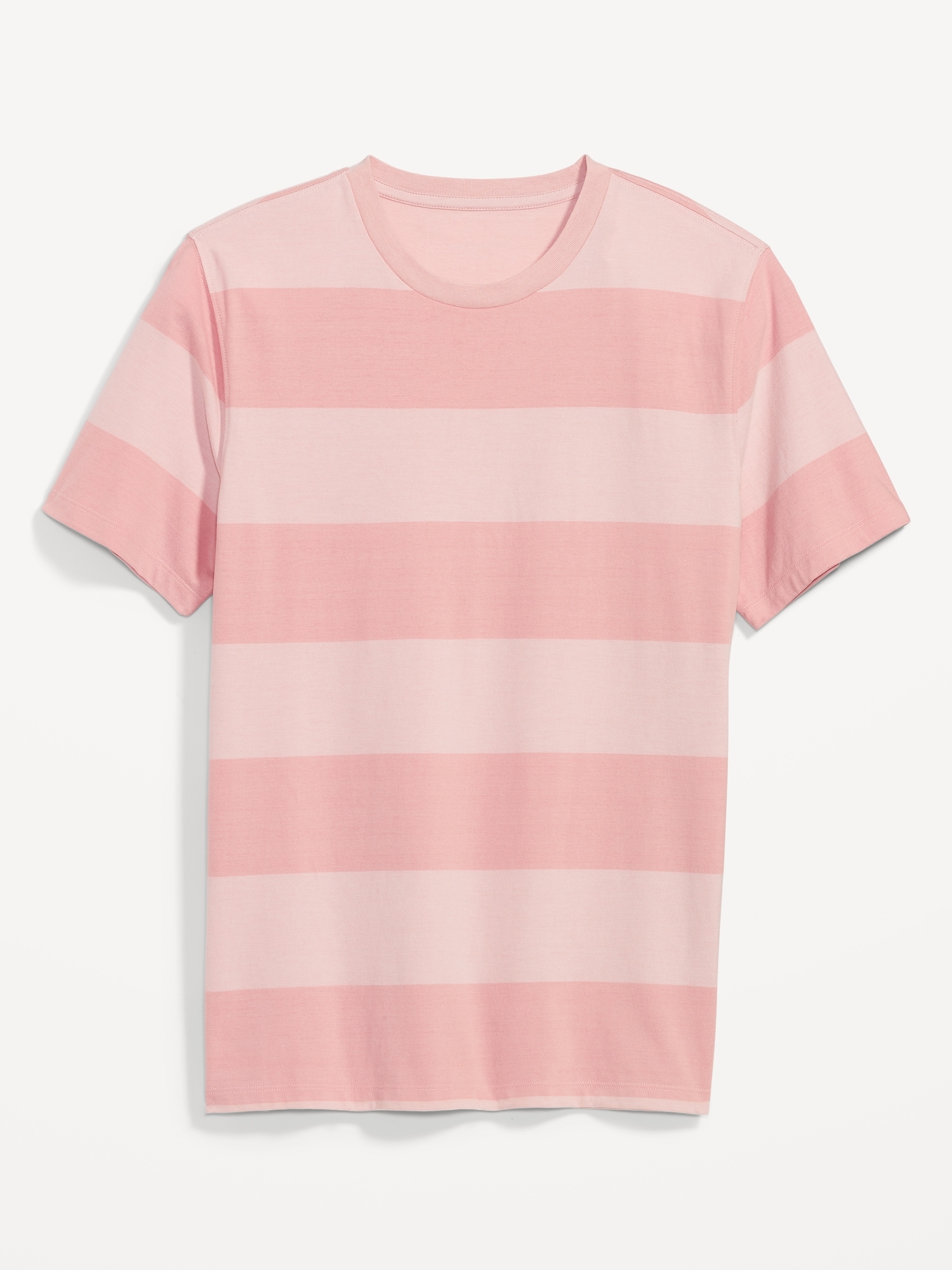 Lucky Brand T-Shirt Mens M Medium Original California V-Neck SS Pink Striped