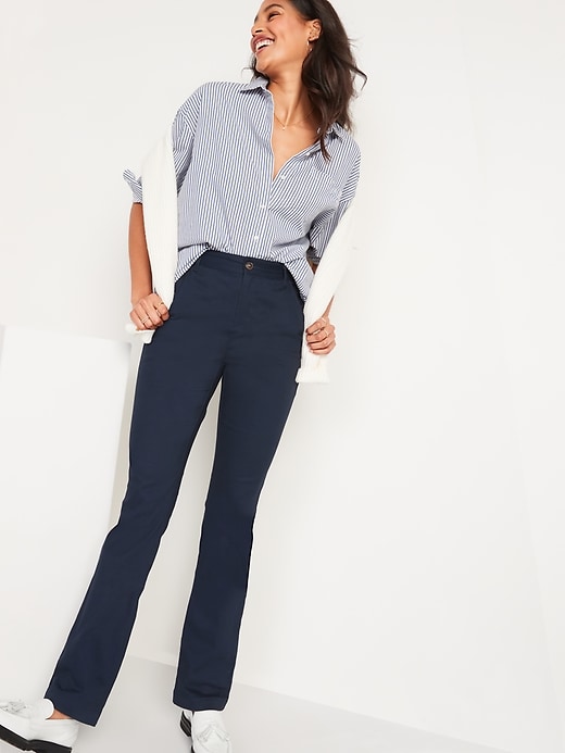 Image number 3 showing, High-Waisted Wow Boot-Cut Pants