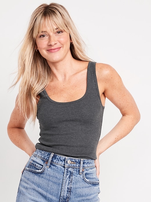 Image number 1 showing, Rib-Knit First Layer Tank Top