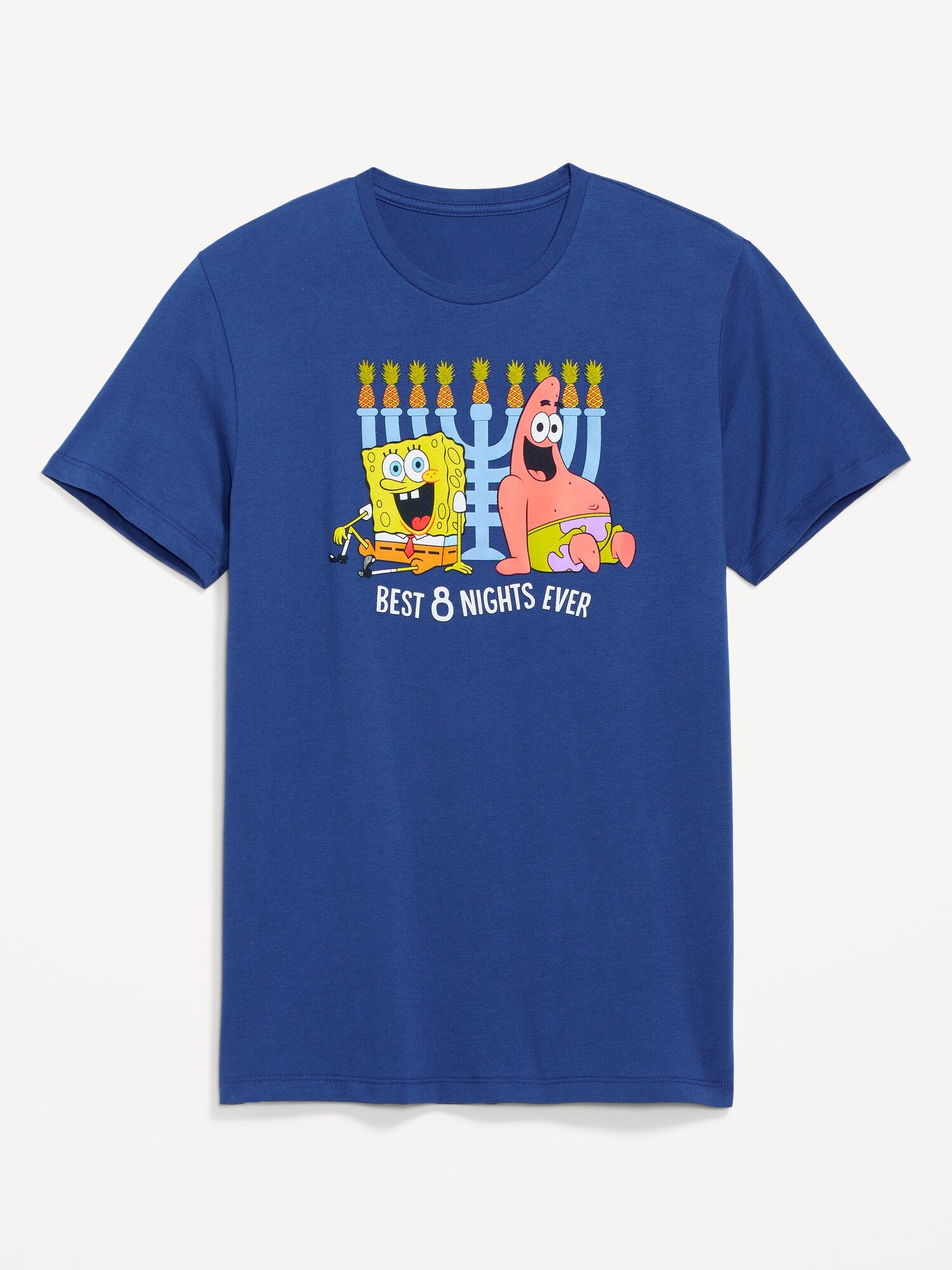 Spongebob Squarepants™ Best 8 Nights Ever Gender Neutral Hanukkah T Shirt For Adults Old Navy 