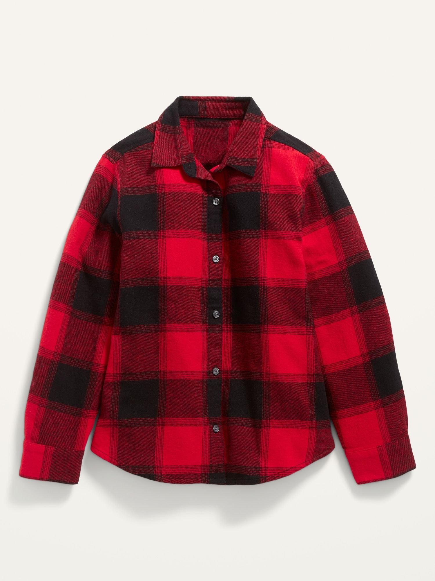 Girls red and black shirt sale