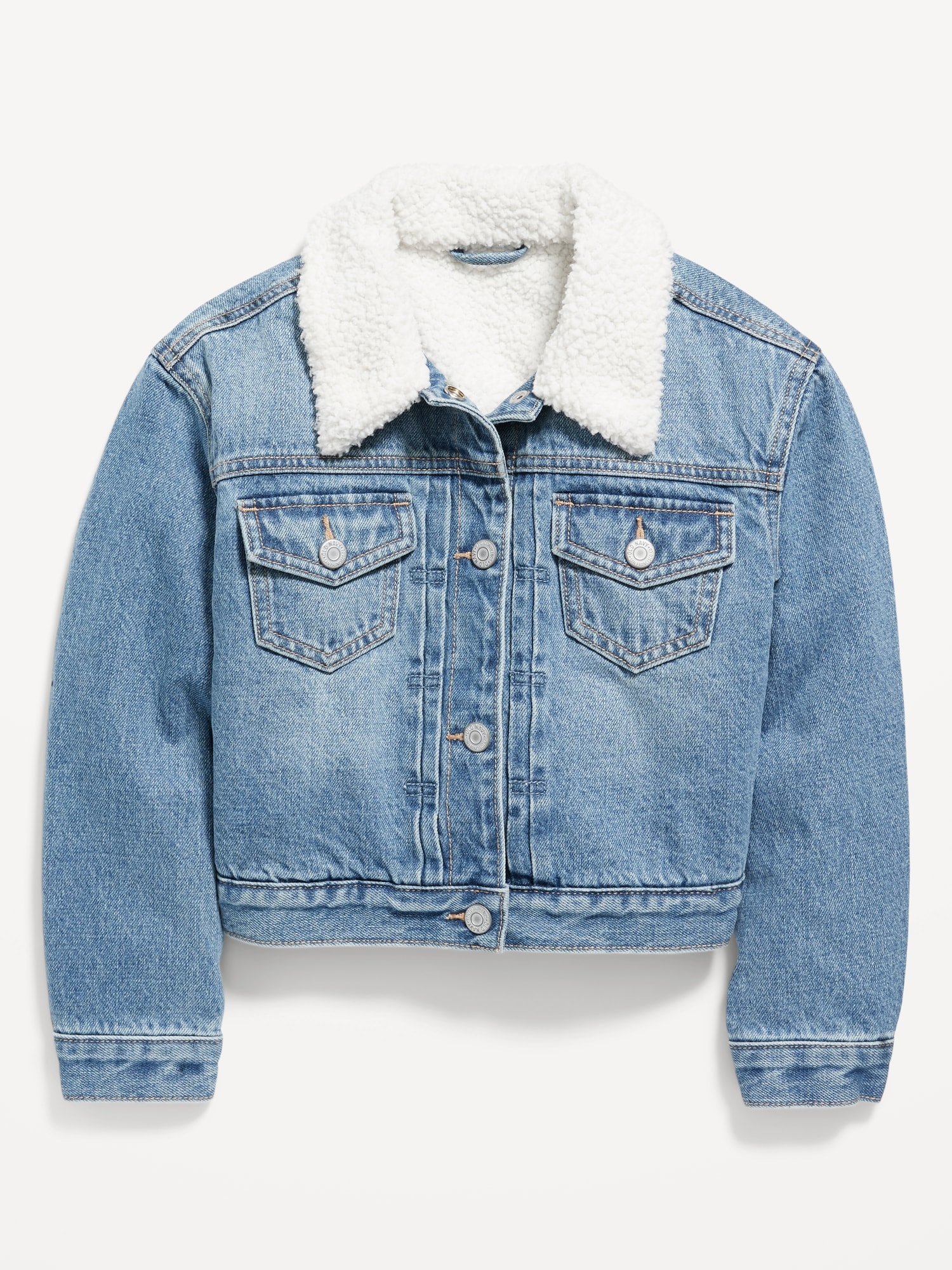 Girls sherpa sale jean jacket