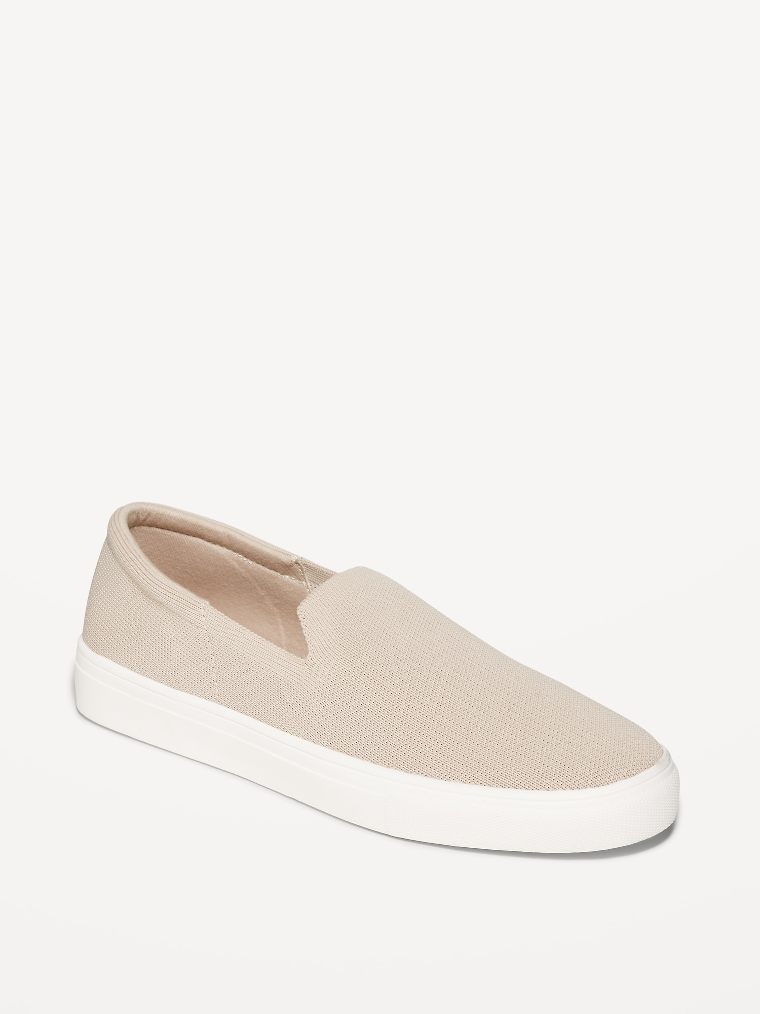 Womens beige best sale slip on sneakers