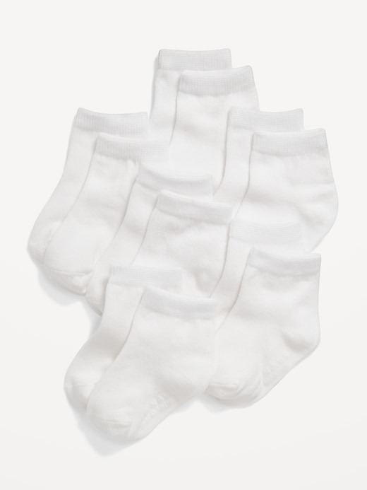 View large product image 1 of 1. Unisex Crew Socks 6-Pack for Toddler & Baby