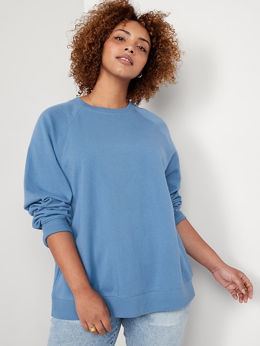 Image number 5 showing, Oversized Vintage Tunic Sweatshirt for Women