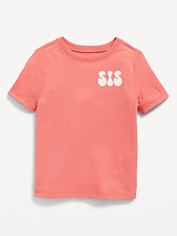 Matching Awesome Sister Graphic T Shirt for Toddler Girl