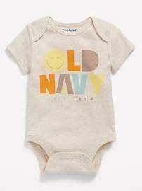 Image number 1 showing, Unisex Short-Sleeve Logo-Graphic Bodysuit for Baby