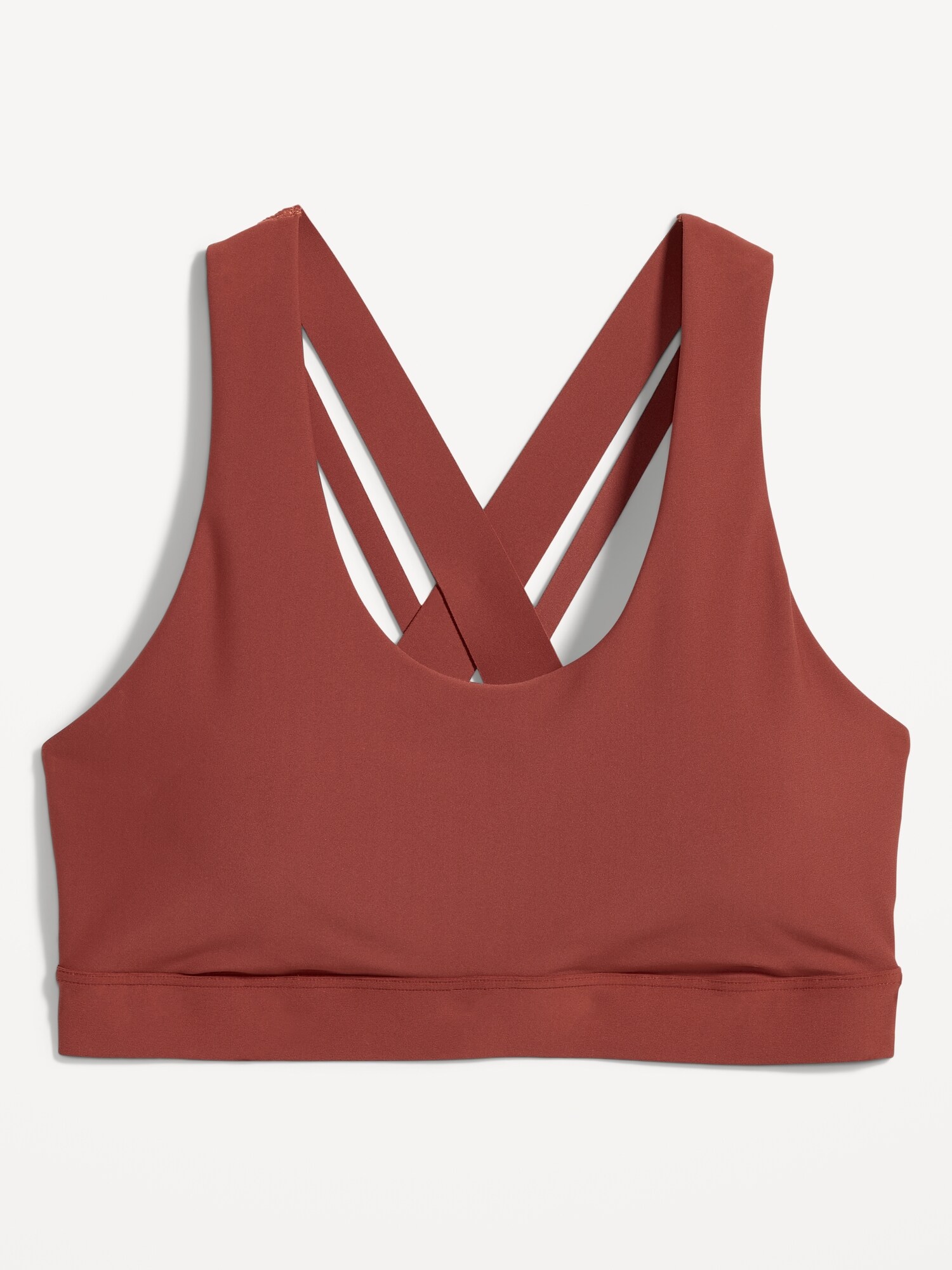 medium support strappy sports bra for women