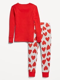 View large product image 3 of 4. Matching Gender-Neutral "Valentine's Day" Snug-Fit Pajamas for Kids