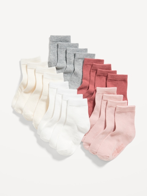 Chaussettes unisexes pour Tout-petit et Bébé (paquet de 10 paires)