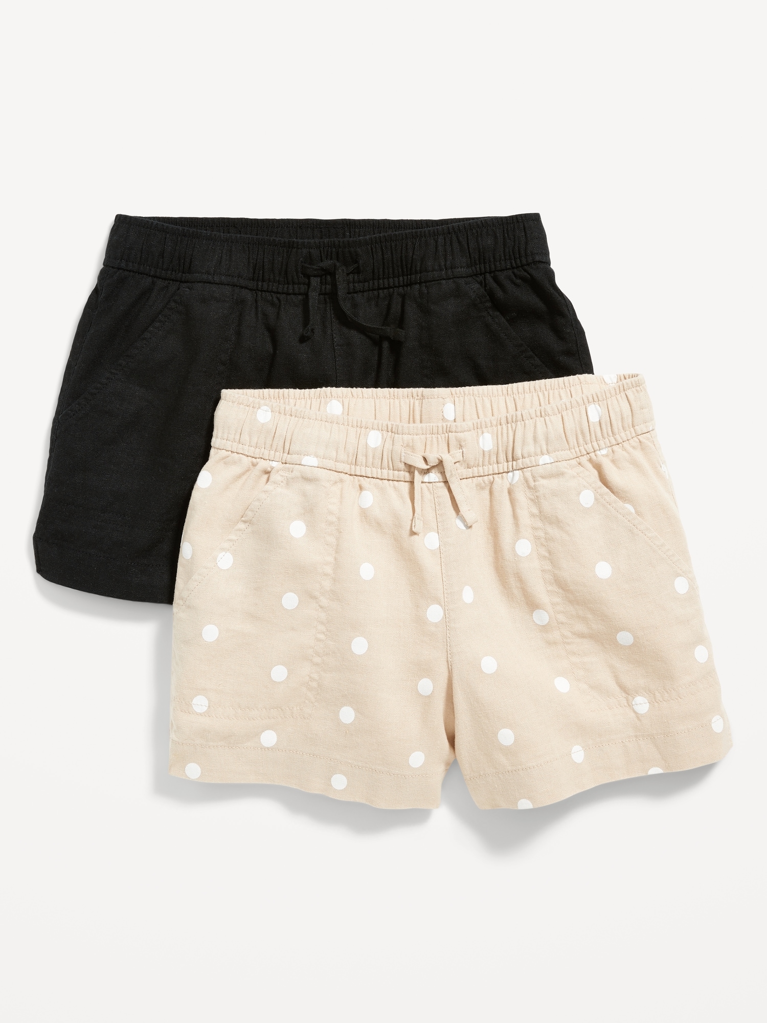 Short en mélange de lin pour Fille (paquet de 2)