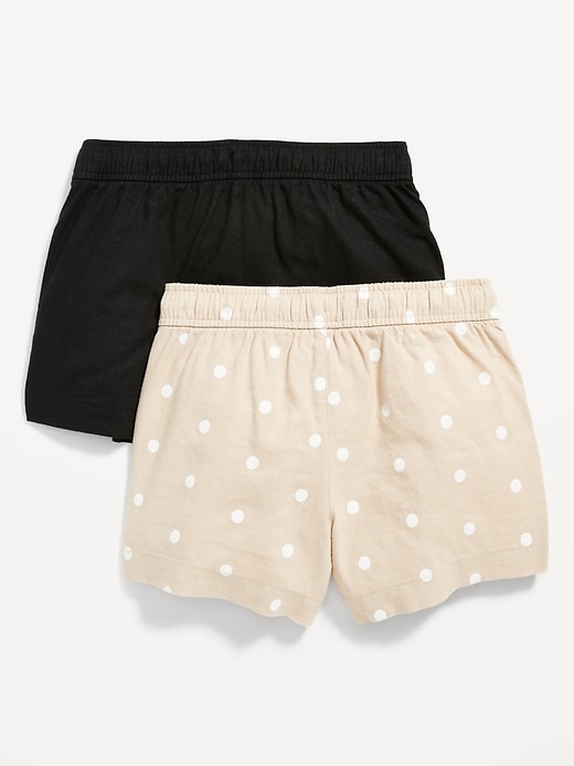 Voir une image plus grande du produit 2 de 2. Short en mélange de lin pour Fille (paquet de 2)