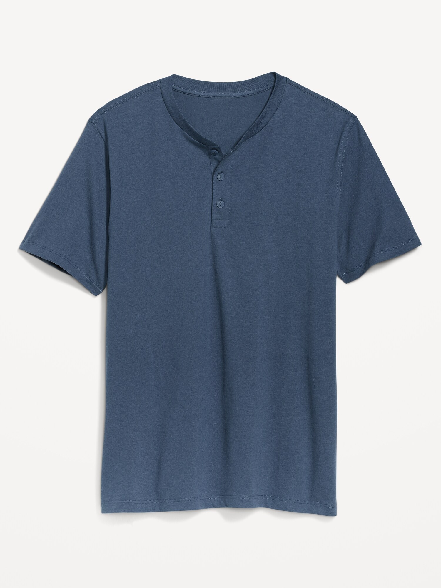 Old Navy Soft-Washed Short-Sleeve Henley T-Shirt for Men blue. 1