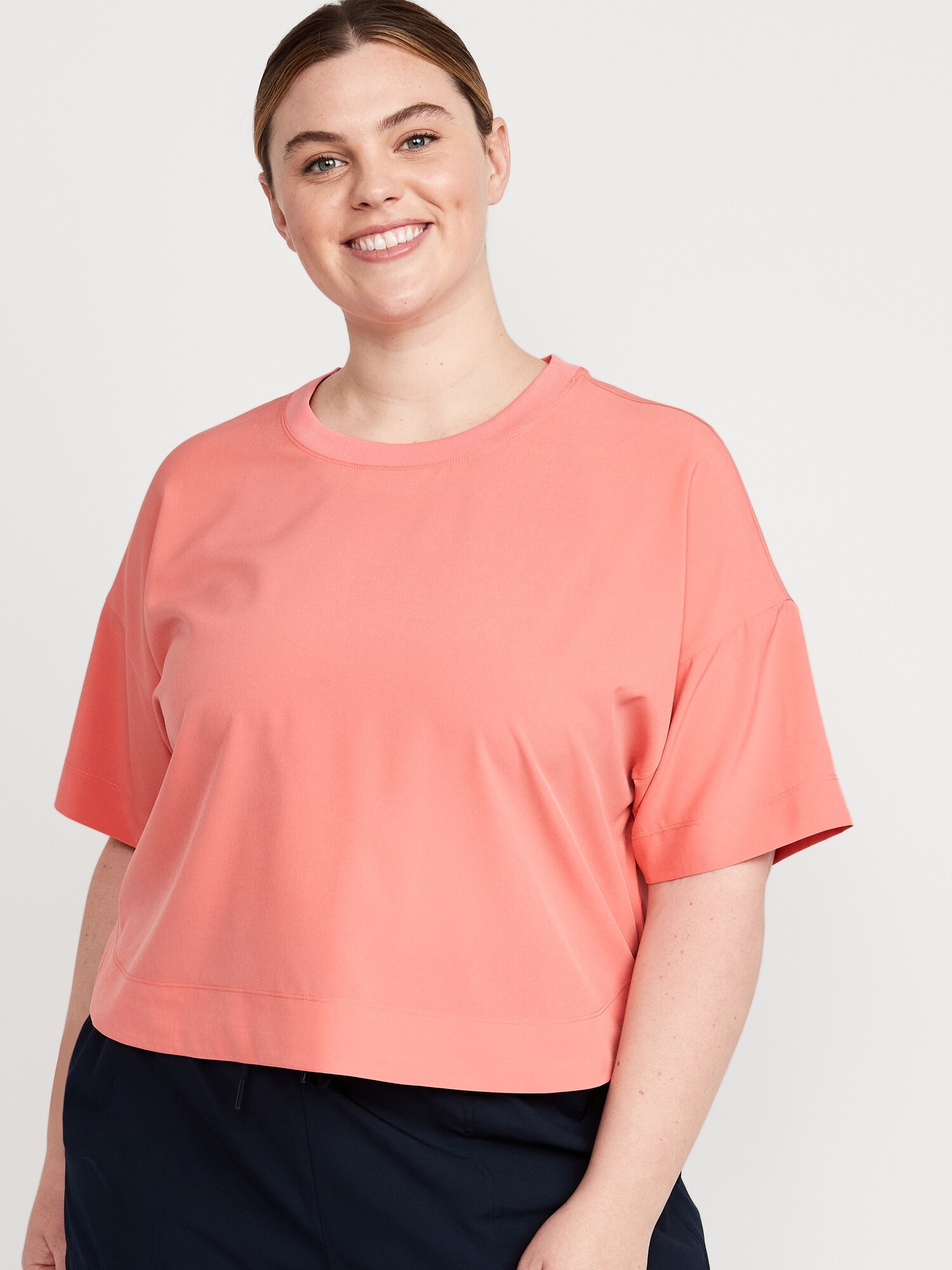 cropped t shirt plus size