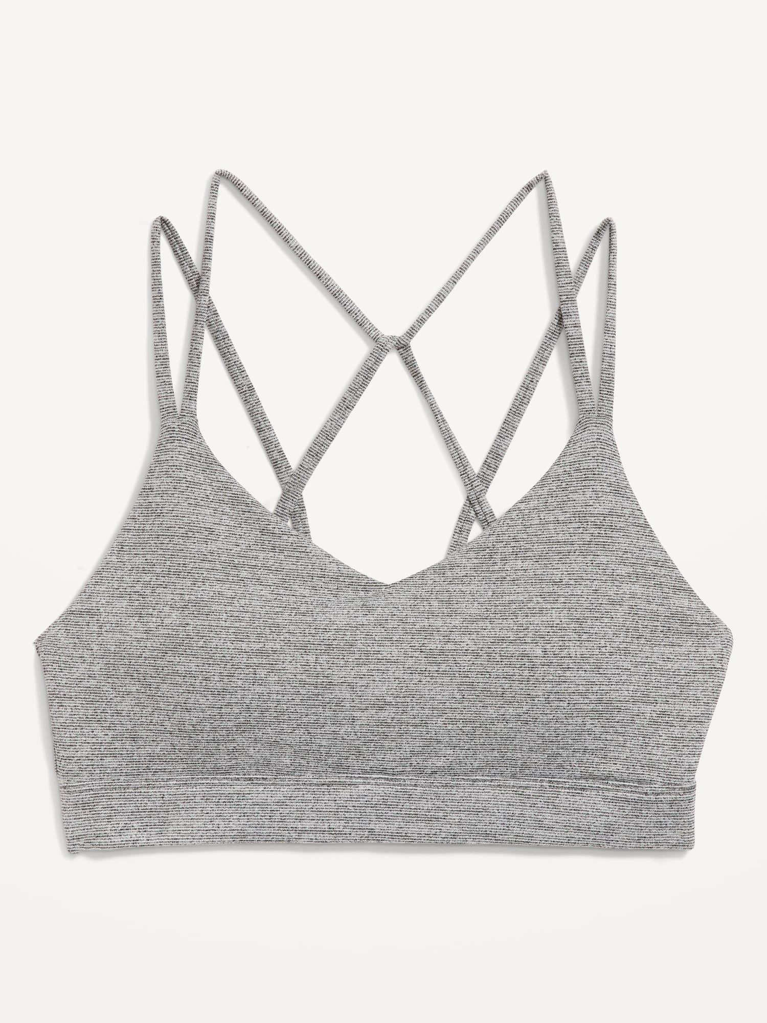Like New Condition Women's Old Navy White and Light Grey Sports Bra, Size  Small