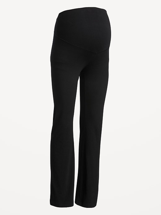 Image number 4 showing, Maternity Full Panel Flare Leggings