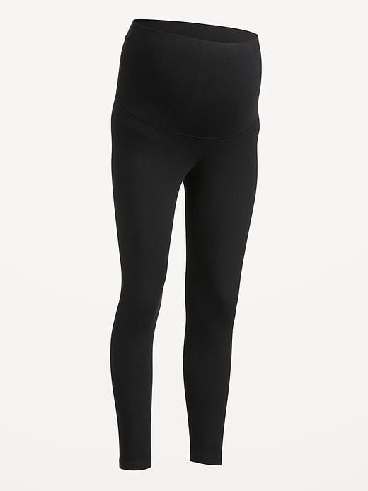 Image number 5 showing, Maternity Rollover-Waist PowerChill 7/8 Leggings