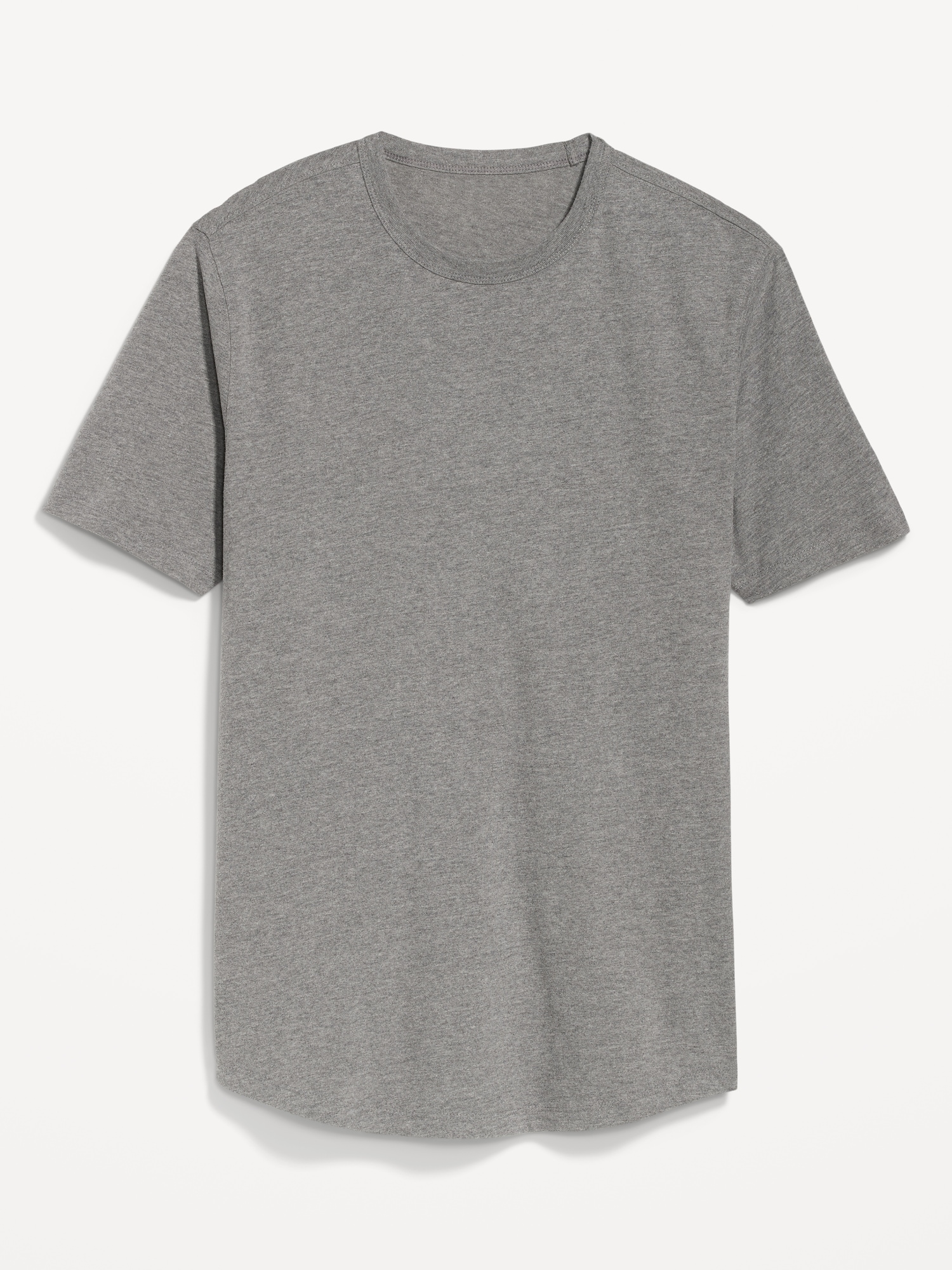 Old Navy Soft-Washed Curved-Hem T-Shirt for Men gray. 1