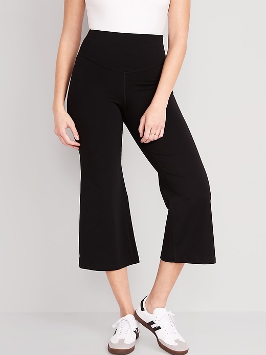 Exercise Pants High Rise Crop With Asymmetrical Side Panels. – Harriet's  Online Store