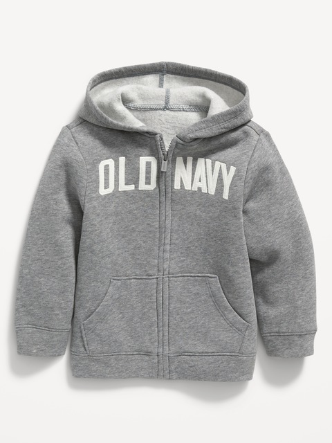Unisex Logo-Graphic Zip Hoodie for Toddler