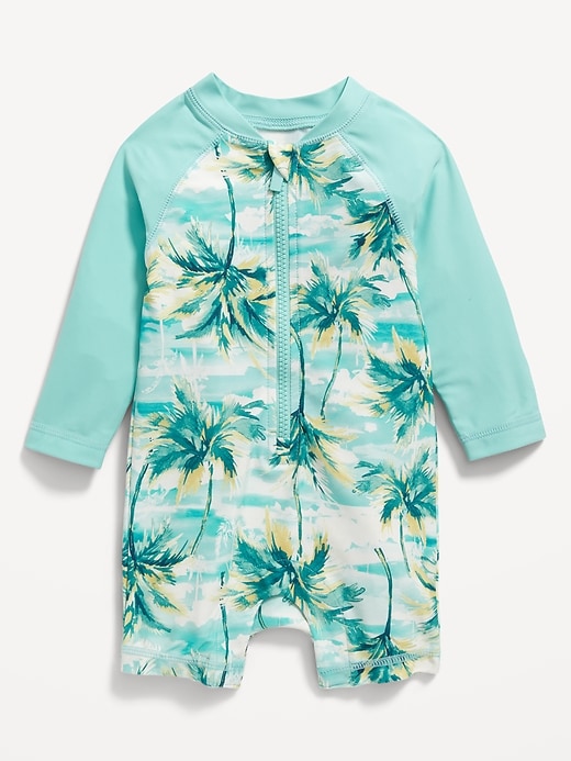 Image number 1 showing, Rashguard One-Piece Swimsuit for Baby